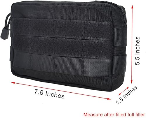 Miniatura 2 de Bolsa táctica Molle, bolsa horizontal de administración pequeña utilidad EDC Gear Tool Bag