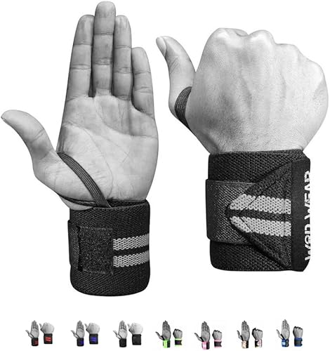 Miniatura 5 de WOD Wear Elastic Wrist Wraps for Powerlifting Strength Training Bodybuilding Cross Training Olympic Weightlifting Yoga Support - One Size Fits All