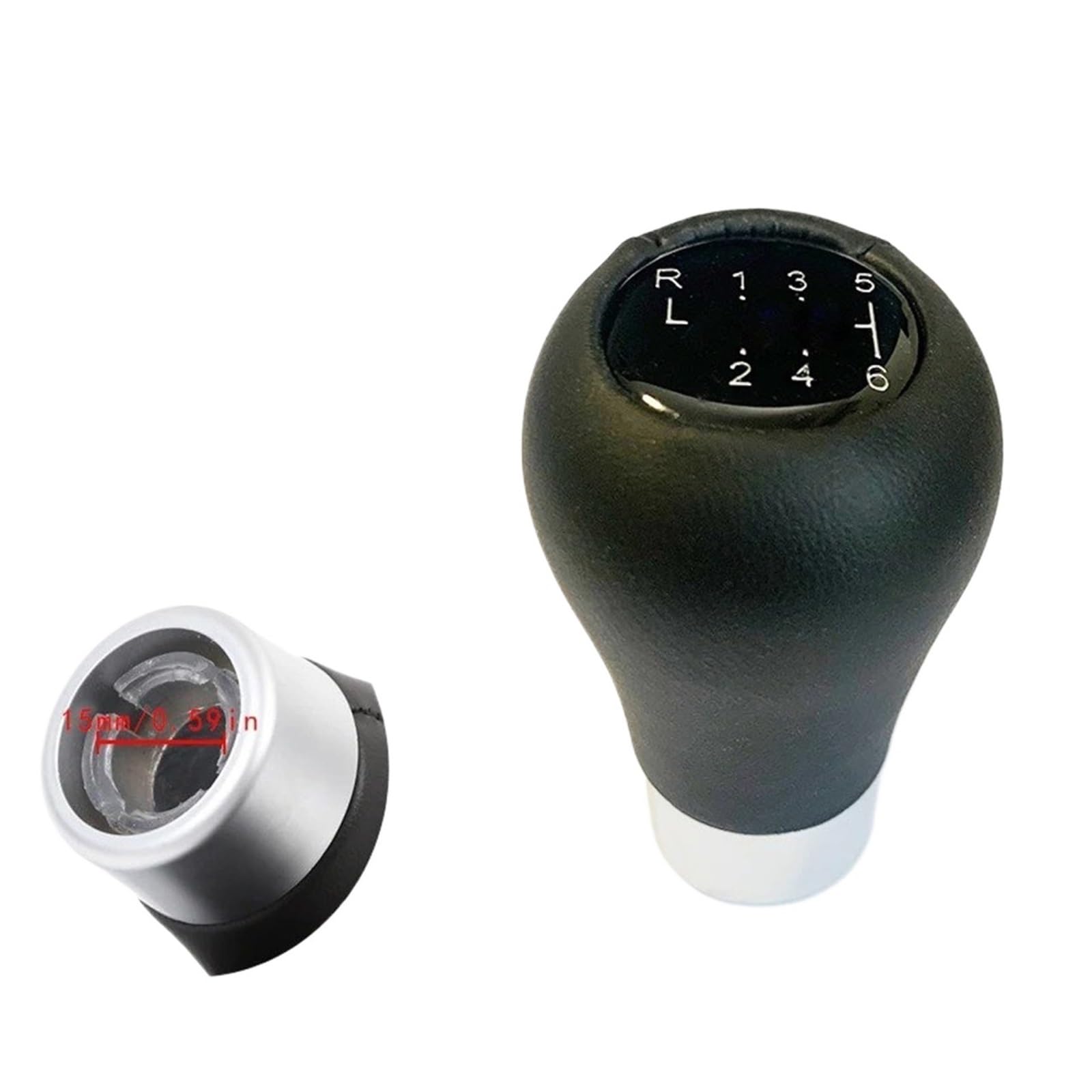 Dwtnmex 031-6 Speed Gear Shift Knob For Bmw E46 E36 E34 Shift Button Suitable Gear Knob Transmission 5 Speed 6 Models Lever Head Shifter(031-6 Speed)