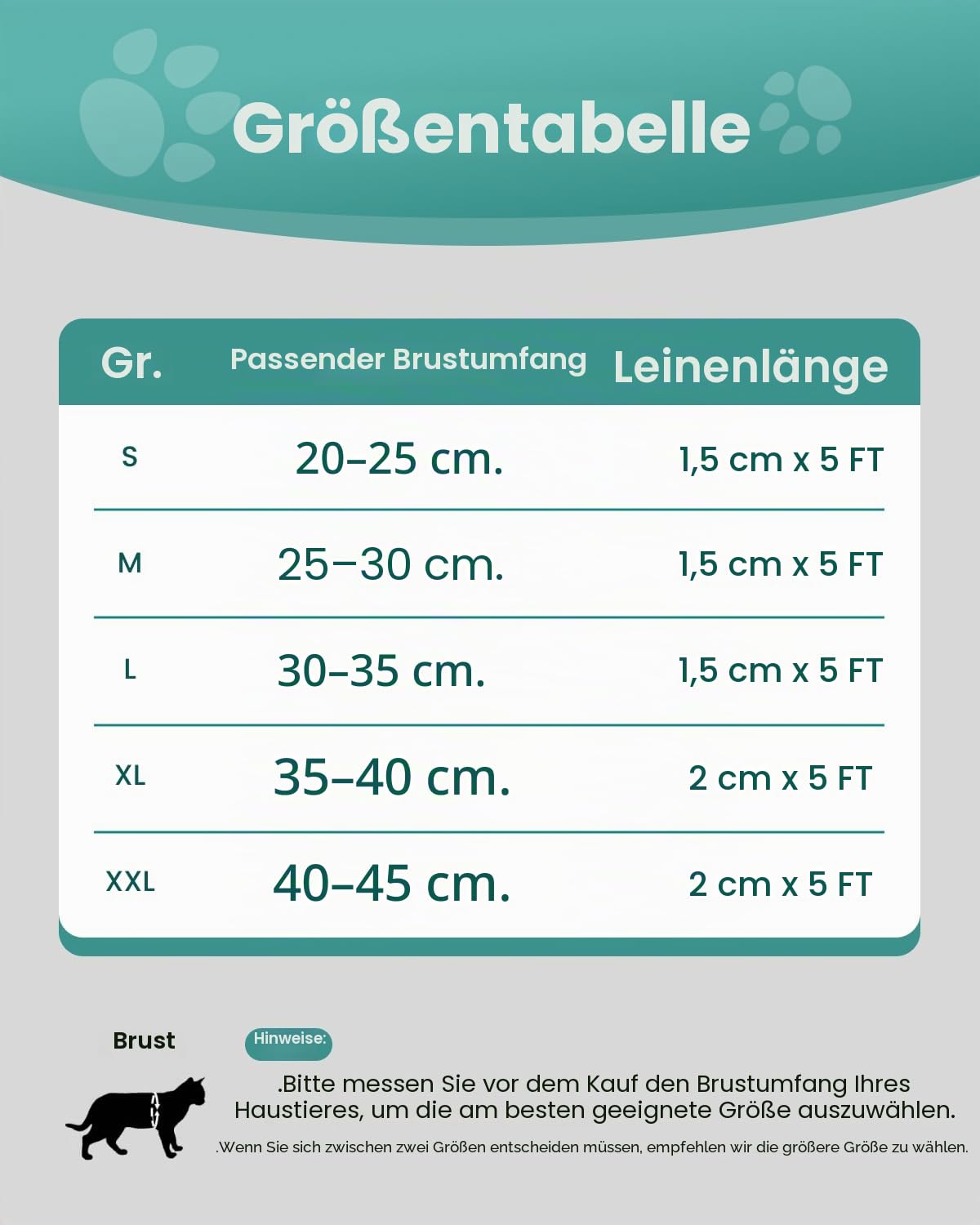 FAYOGOO Katzengeschirr mit Leine Ausbruchsicher einfach anzulegen Set Verstellbar Brustgeschirr für Katzen und Kitten Soft Harness mit Klettverschluss Katzenleine Schleppleine