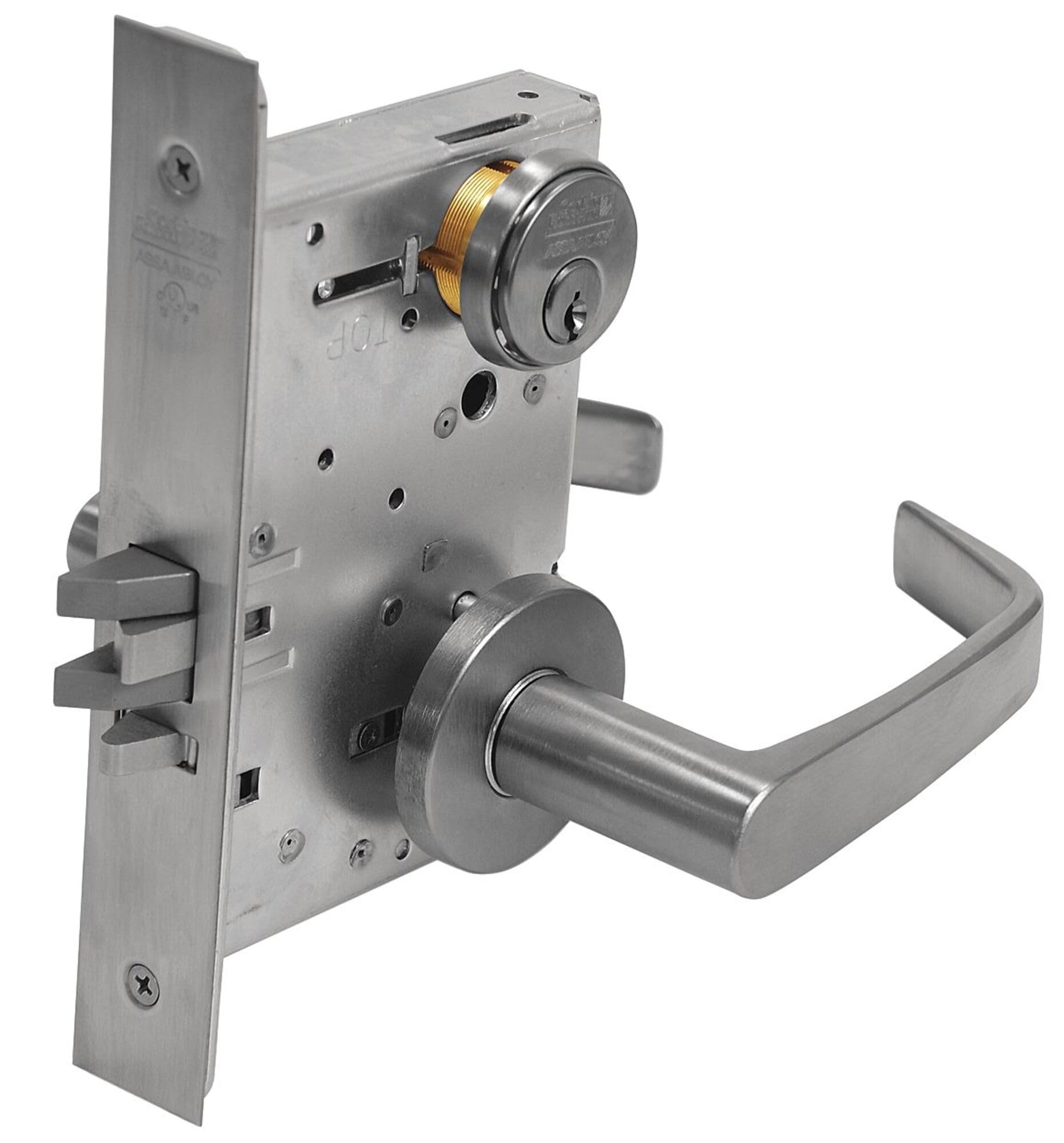 Serrure de porte - EJ.LIFE - Mortaise - Acier inoxydable - 2 points