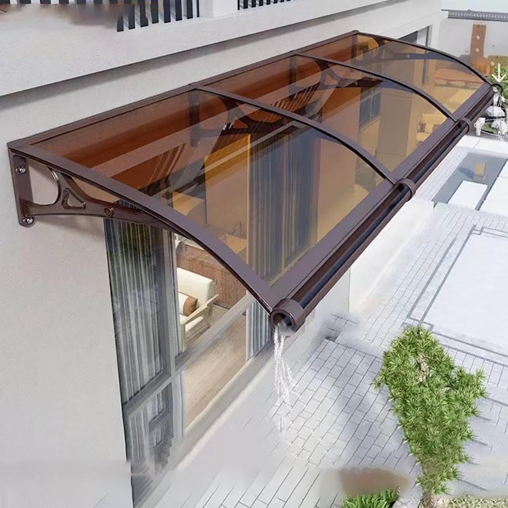 Waterproof UV Protection Door Canopy - Easy Install Outdoor Canopy for Porch, Patio & Roof - Stylish Shelter for Front Door, Entryway & Exterior Use