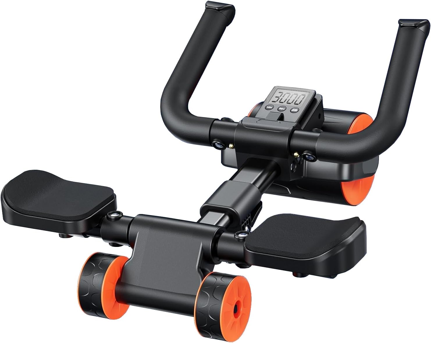 Exrp Ab Roller Wheel with Elbow Support and Timer, Automatic Rebound Abdominal Wheel for Effective Abdominal,Perfect Exercise Ab Wheel for Core Workout Home/Gym