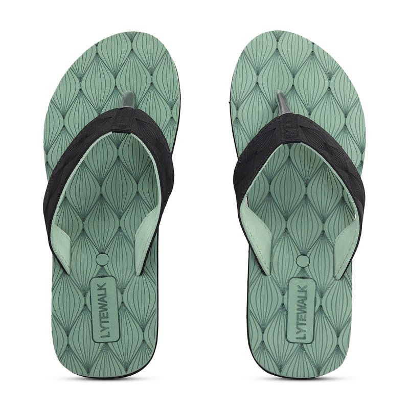 LYTEWALK Rubberised E.V.A Sandals For Womens Comfortable & Stylish/Ideal For Casual & Formal Occasions (5_Pista) (B0CLLS4W1S) Amazon Price History, Amazon Price Tracker