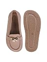 Shoetopia Women’s Beige Platform Loafers | Stylish Slip-On Casual Shoes with Metal Detail | Comfortable Everyday Footwear EU36 gallery image