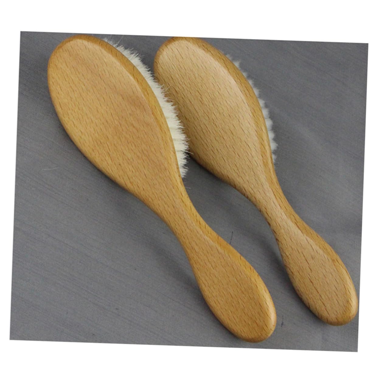 FRCOLOR Men's Face Clean Brush Beard and Mustache Shaving Brush Pure Wool for Barber Shop Use