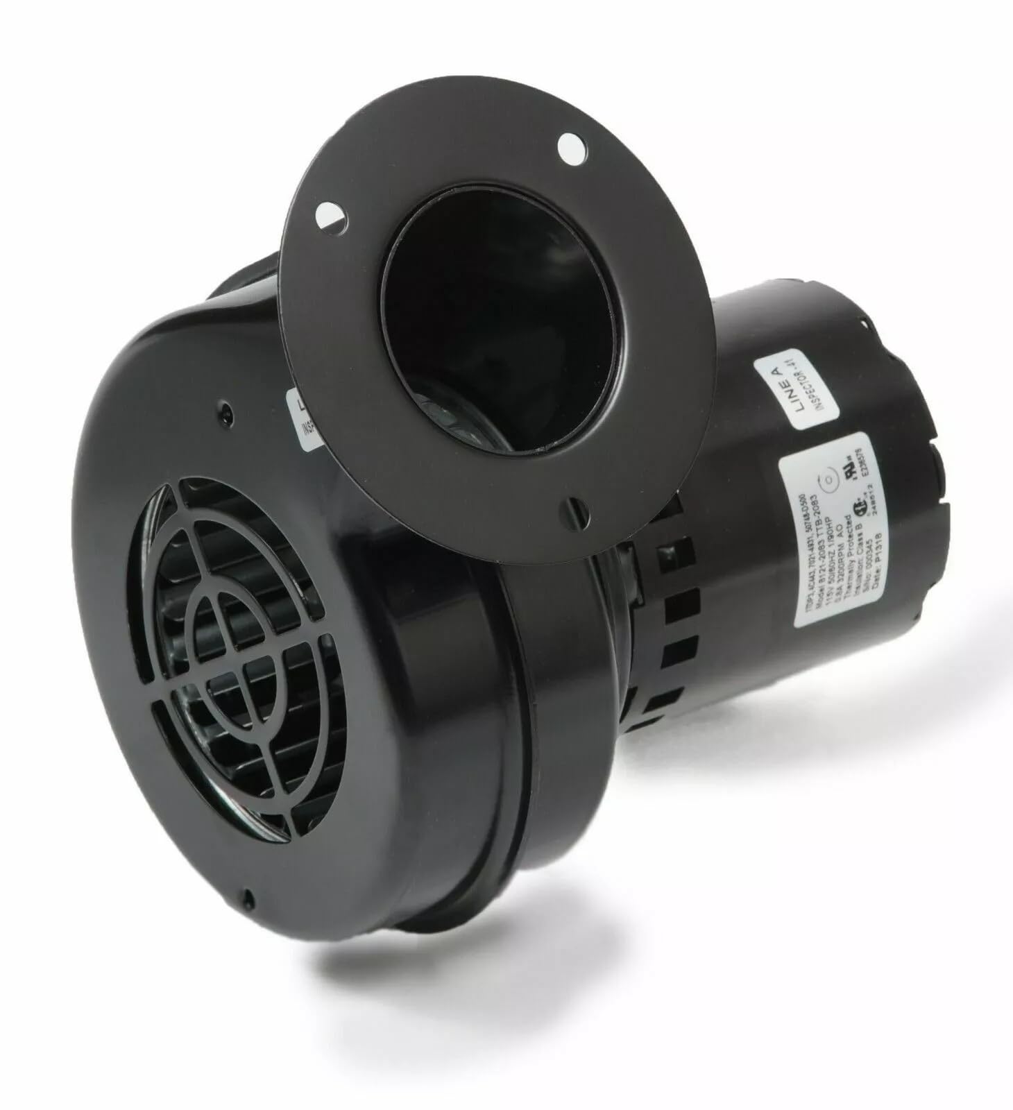 Round 3.3 Inch Blower with Flange | Replaces for Dayton Fasco 1TDP3 4C443 50748-D 7021-4931 75 CFM 3016 RPM 45 amps 115 Volts, 50/60 hz