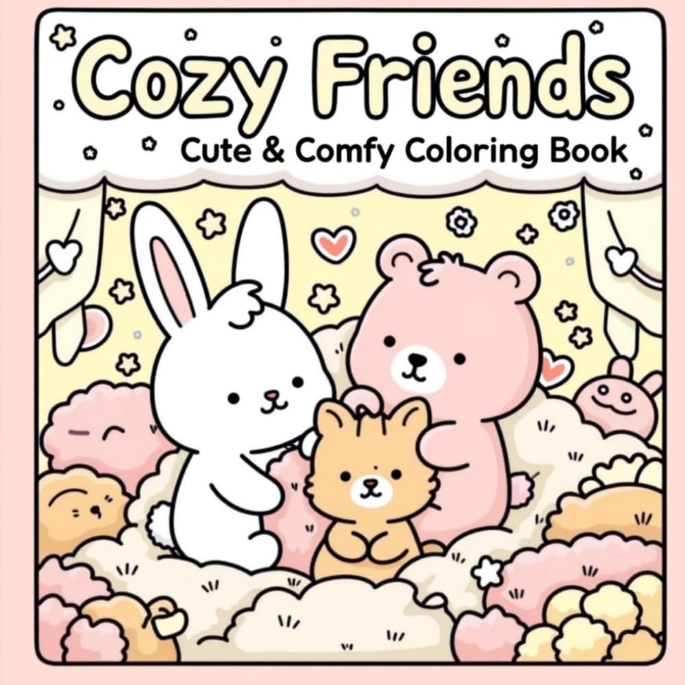 Cozy Friends: Cute & Comfy Coloring Book