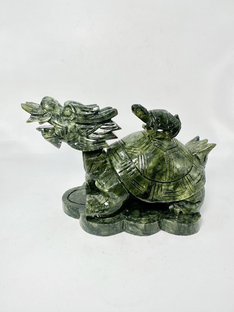 STATUE TORTUE ARTISANAL Pierre Naturelle Oeil De Tigre Sculpture Décoration Neuf EUR 31,00