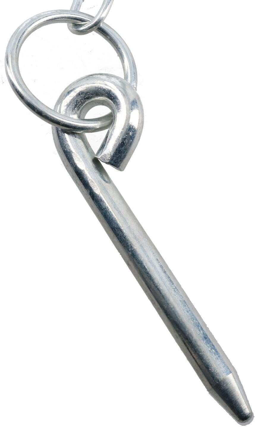 AB Tools 4pk Round Cotter Pin & Chain 10mm by 110mm Trailer Tipper Tailgate Tailboard