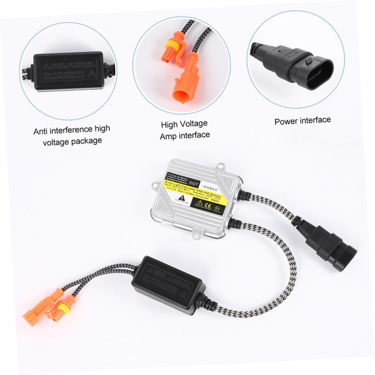 2pezzi Centralina Fari Allo Xeno Da Kit Lampadine Avviamento Rapido Alimentatore Digitale Per Auto Veicoli Resistente Calore Invecchiamento