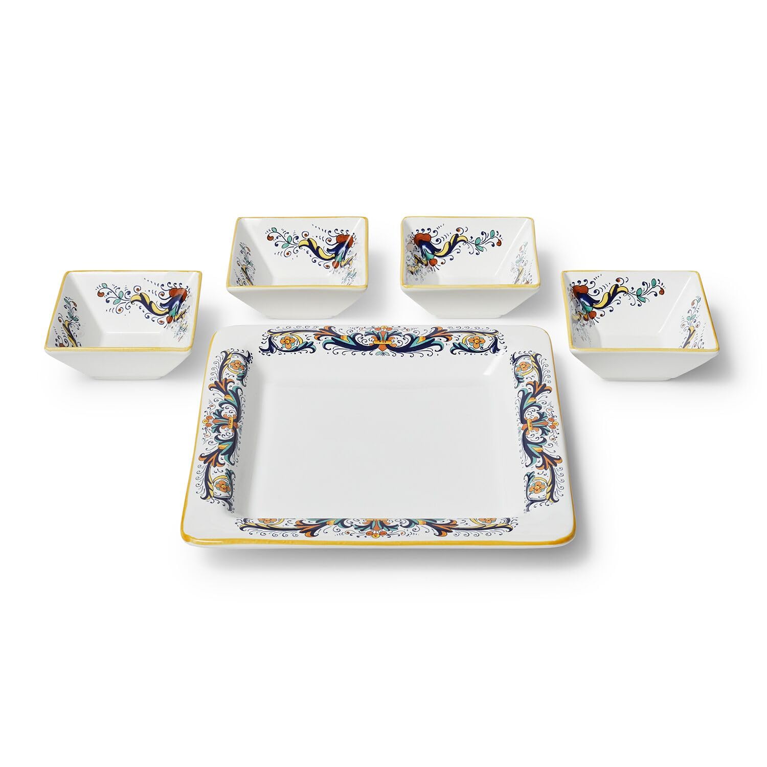 Sur La TableNova Deruta 5-Piece Platter Plates