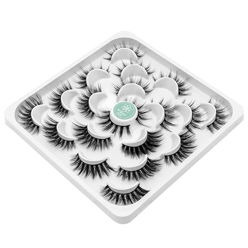 Vista 41 de DYSILK Pestañas postizas de visón, 30 pares de 10 estilos mixtos, pestañas postizas de visón, pestañas postizas de aspecto natural, pestañas largas