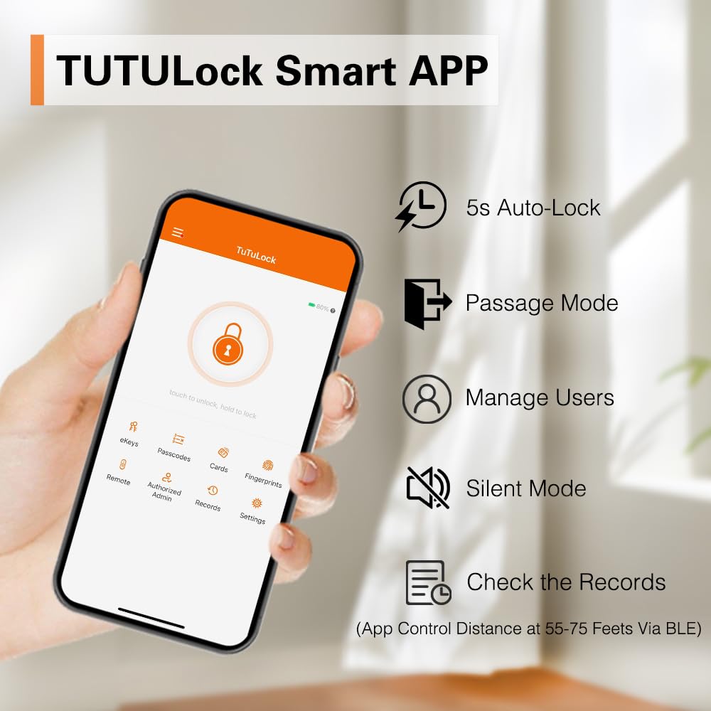 Smart Fingerprint Door Lock - Keyless Entry -6