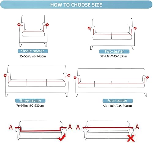 Miniatura 6 de Funda de sofá de alta elasticidad, funda de terciopelo para sofá de 3 cojines, protector de muebles con parte inferior elástica para perros y gatos,