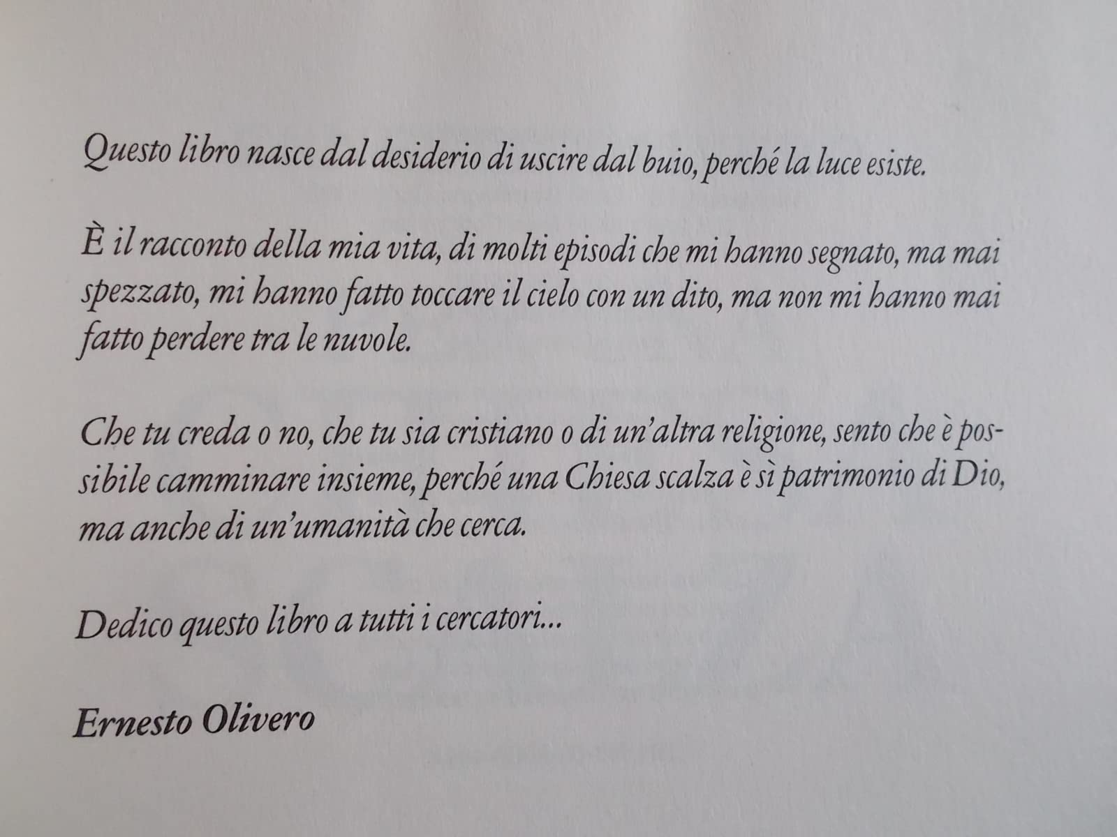 Per una Chiesa scalza