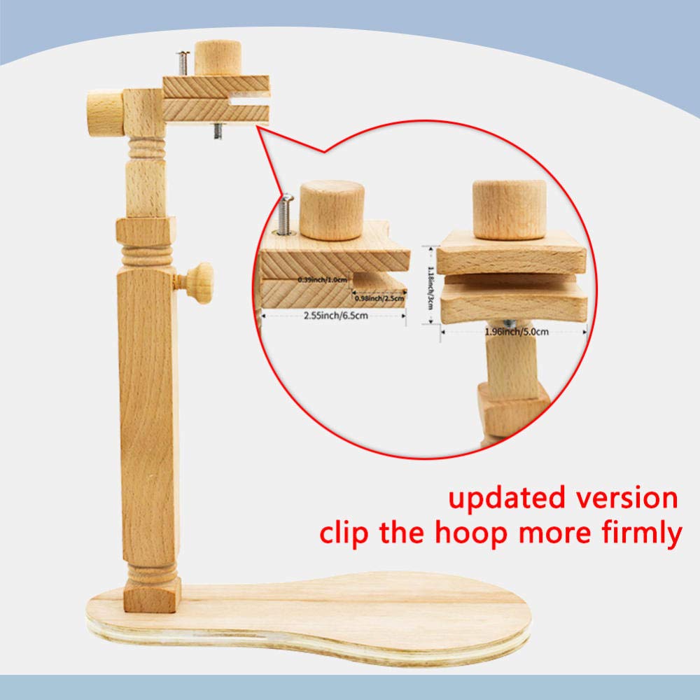 Aros De Bordado De Madera Ring Wooden Embroidery Frame 360 ​​Degree Rotating Ring Frame Adjustable Sewing Tool Diy