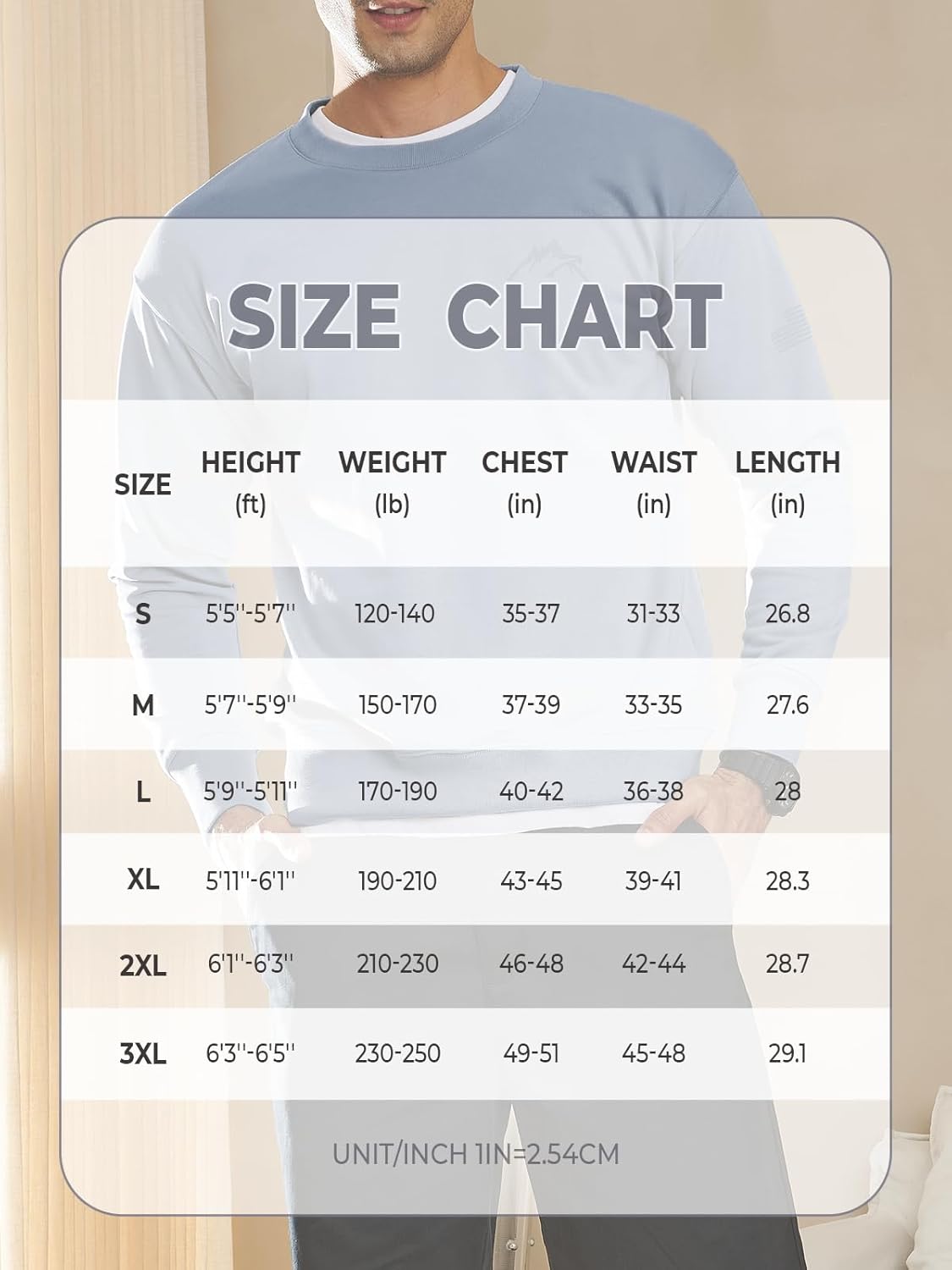 NORTHYARD Men's Crewneck Sweatshirt Long Sleeve Cotton Sweat Shirt Lightweight Athletic Workout Sport Gym Running Sweatshirts - Image 6