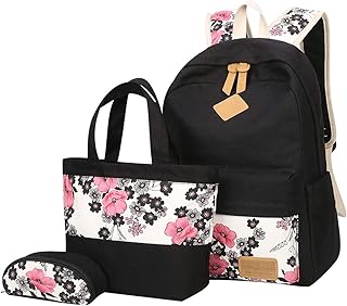 Zaini Scuola Superiore Zaino Scuola Media Ragazza Donna Zainetto Zaini Scolastici Superiori Liceo Zainetti per Ragazze Femminili Borsetta Astuccio Portafoglio Backpack Laptop Viaggio Rucksack Daypack