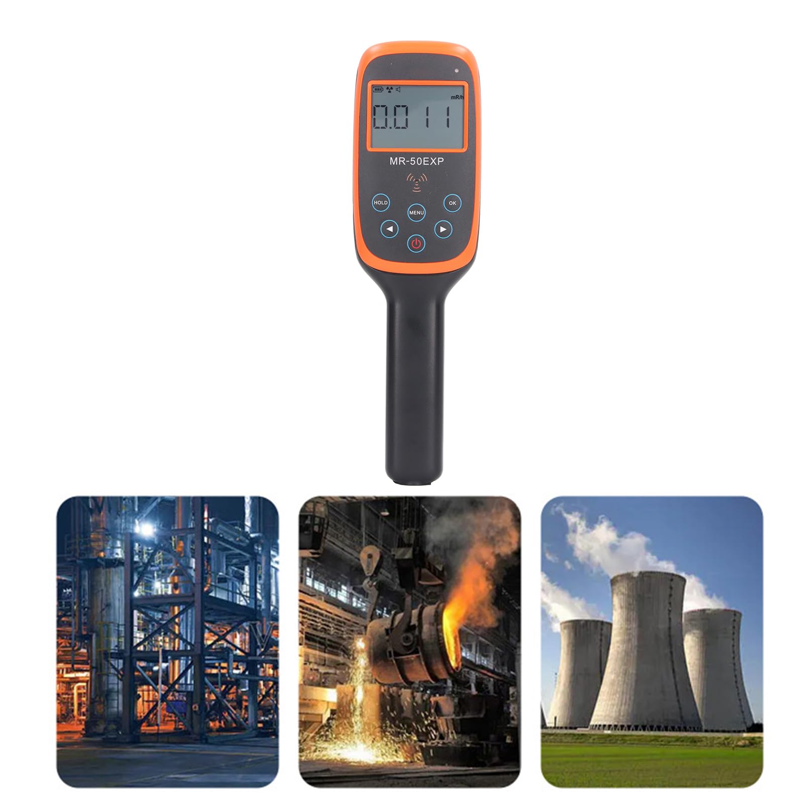 Compteur Geiger Portable Haute Sensibilité - Détecteur De Rayonnement Nucléaire Bêta Gamma X-Ray Avec Alarme Et Batterie Rechargeable