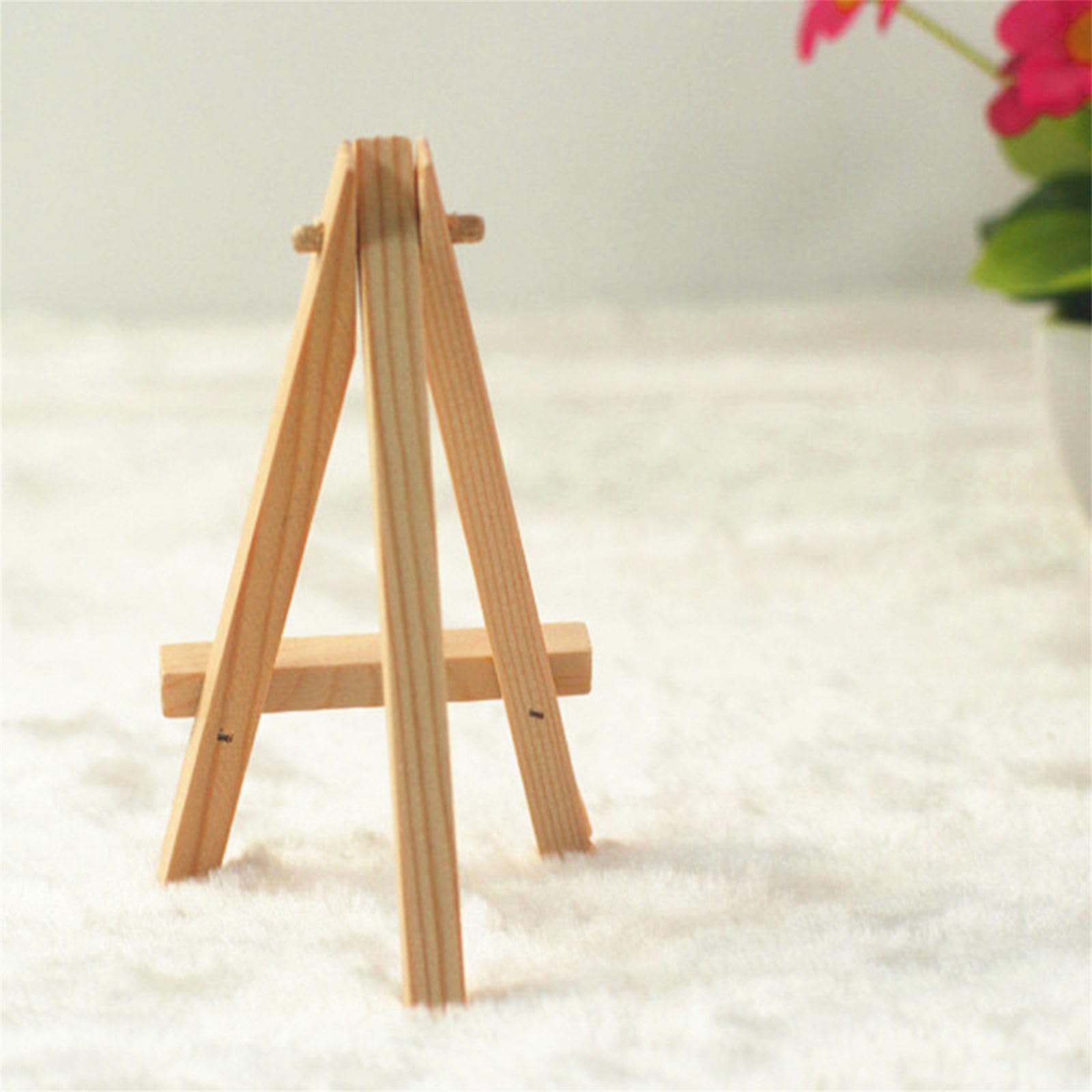 Lot De 10 Mini Chevalets Triangulaires En Bois Pour Table De Mariage - 15 X 8 Cm[H1360