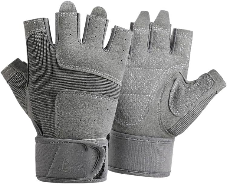 Anti-Slip Fitness Half Finger Nylon Gloves Horizontal Bar Training Breathable Sports