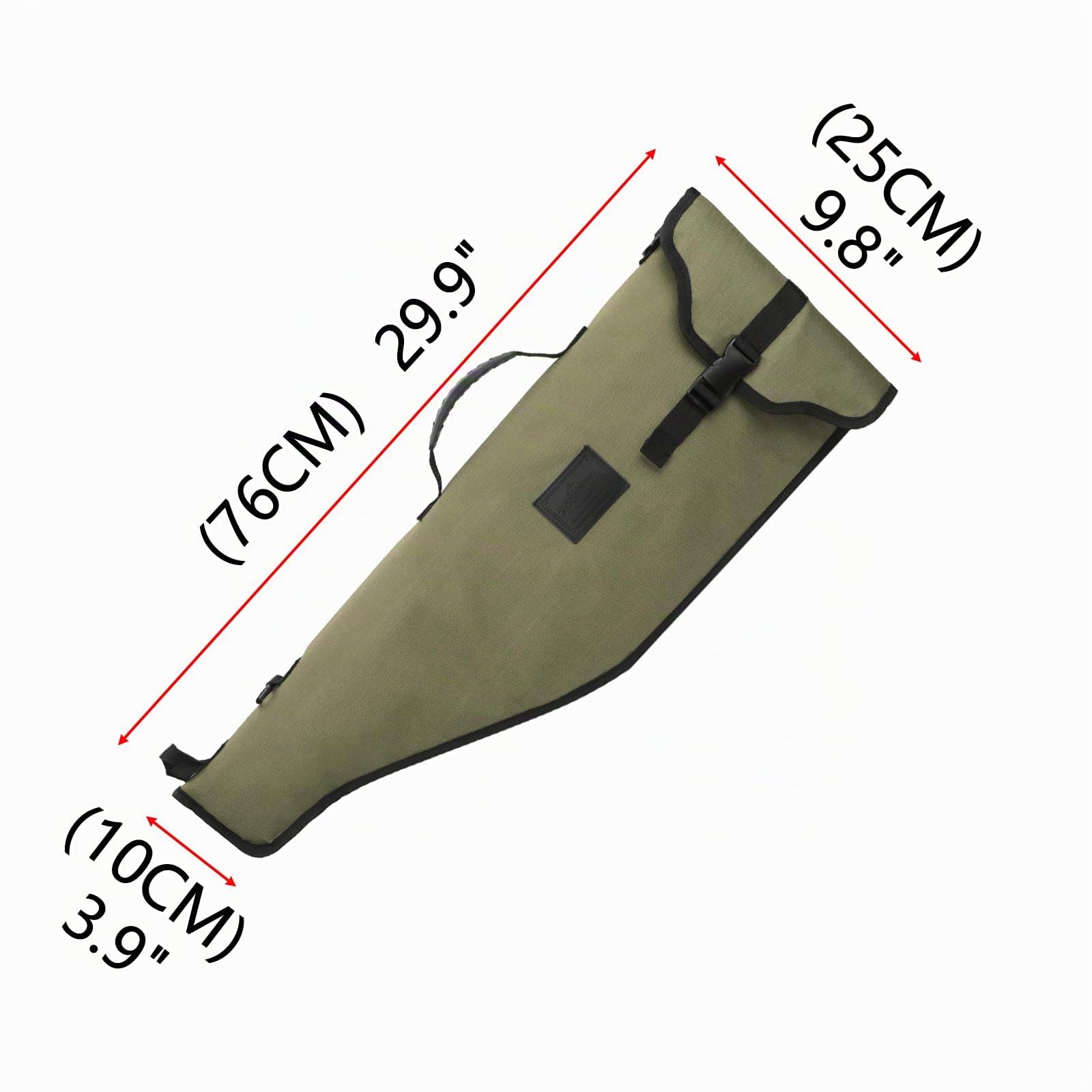 Tourbon Bolsa de almacenamiento para escopeta rifle con correa ajustable - Verde y marrón