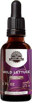 Earths Love - Wild Lettuce Alcohol-Free Herbal Extract Tincture, Super-Concentrated Wild Lettuce Lactuca virosa Dried Herb 2 Fl Oz