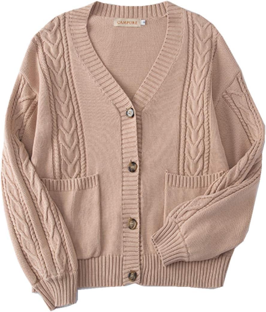 WOOKITColored Knitted Gilets Sweaters Joshikousei Cosplay Costume Classic School Sailor Cardigan Cute V-Neck School Uniform Knitwear Jumpers for Women Girls