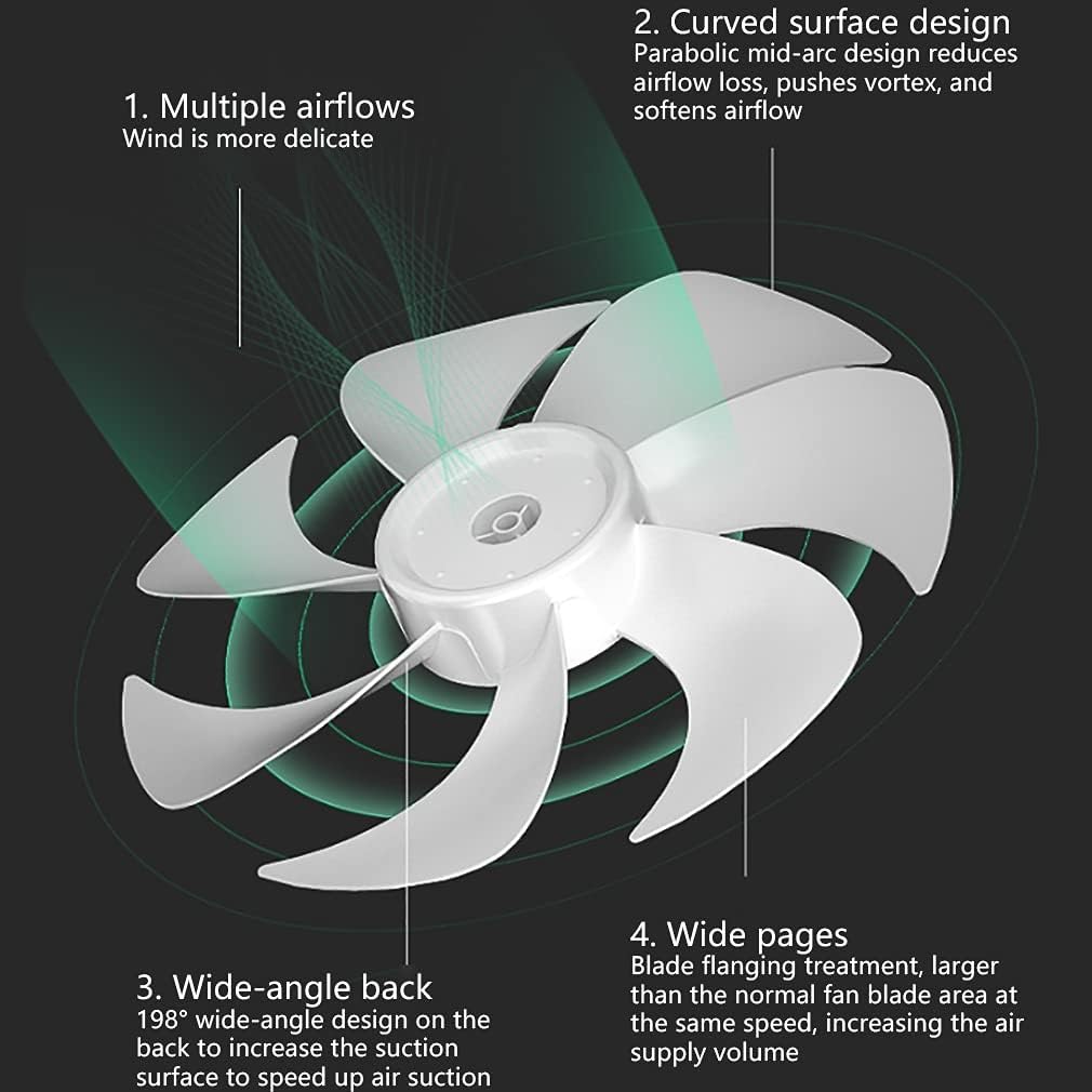 Standing Pedestal Fan Automatic Oscillation Adjustable Height Tilt Pedestal Knob Control 3 Speed Setting for Home Office