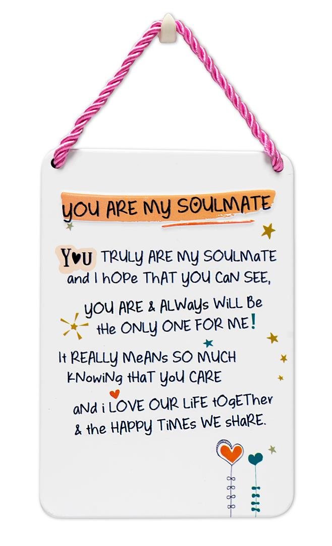 House Rules Sign You Are My Soulmate Decorative Tin Wall Door Plaque Gift Idea