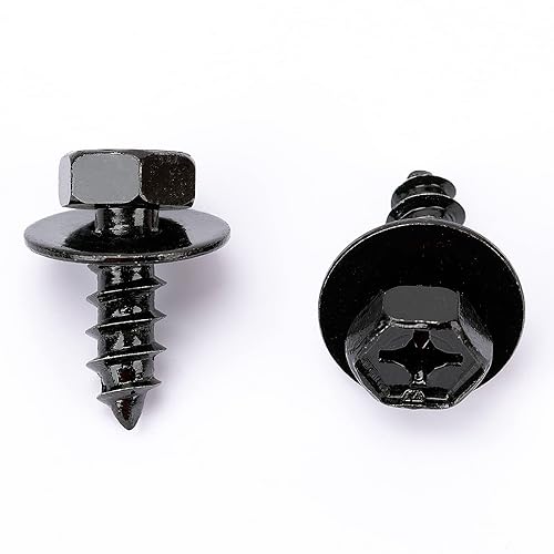 Miniatura 2 de OAUTOO 25PCS M6.3-0.098x0.610 in Cubierta de Parachoques Splash Shield Mud Guard Tornillo para Toyota 90159-60603