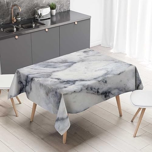 Mantel de textura de mármol Redondo para mesa de 4 sillas, rectangular para fiestas de Navidad, 30 x 30 pulgadas