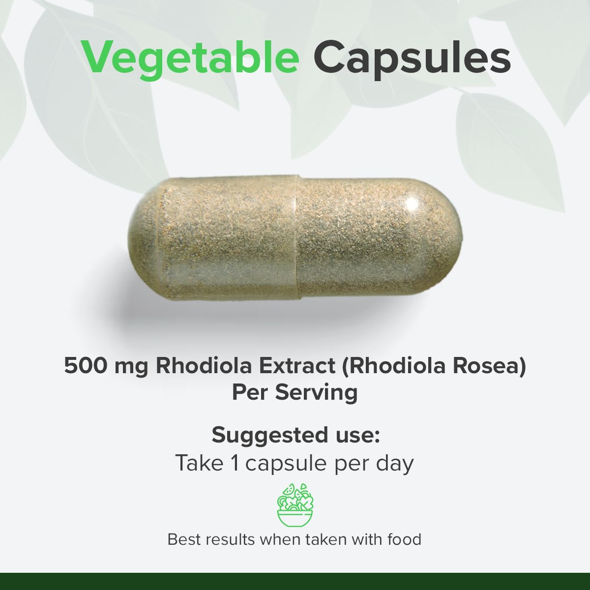 Rhodiola Rosea Extrakt 500 mg – 240 Kapseln | Rosenwurz Hochdosiert für Stressabbau & Energie (3% Salidroside) | 8 Monate Vorrat | Vegan, GMO- & Glutenfrei | Raw Powders