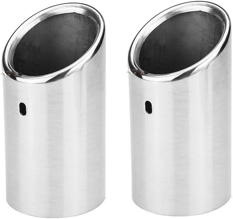 Auspuff Endrohr Blende Edelstahl 70mm Einlass - Auto Auspuffspitze Chrom