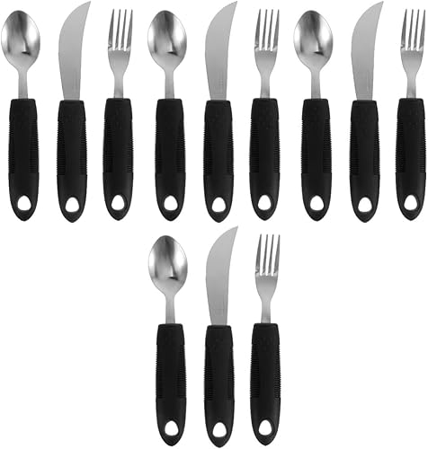 Miniatura 1 de Hemoton 12 piezas de anciano adaptativo de acero inoxidable para Parkinson