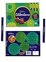 CraftVatika Chocolates with Evil Eye Rakhi for Brother Bhabhi Kids, Rakhi Set of 3 for Bhaiya Bhabhi Kids, Evil Eye Lumba, Rakhis Chocolates Gift Rakhis with Gift Hamper (Type-1) gallery image