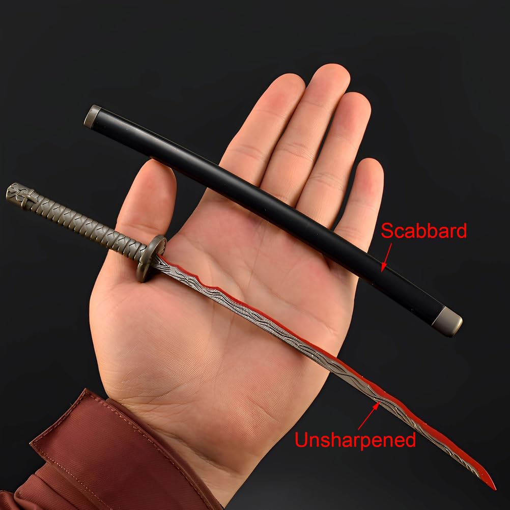 Elden Ring Rivers of Blood Model Kolekcjonerski – 30 cm Metalowa Replika, Dekoracja Biurka Gamingowego, Przedmiot Kolekcjonerski dla Fanów & Unikalny Prezent dla Graczy