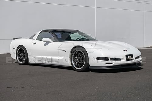 Miniatura 4 de Repuesto para todos los modelos Chevrolet Corvette C5 1997-2004  ZR1 Par de extensión de panel basculante de faldas laterales de estilo extendido