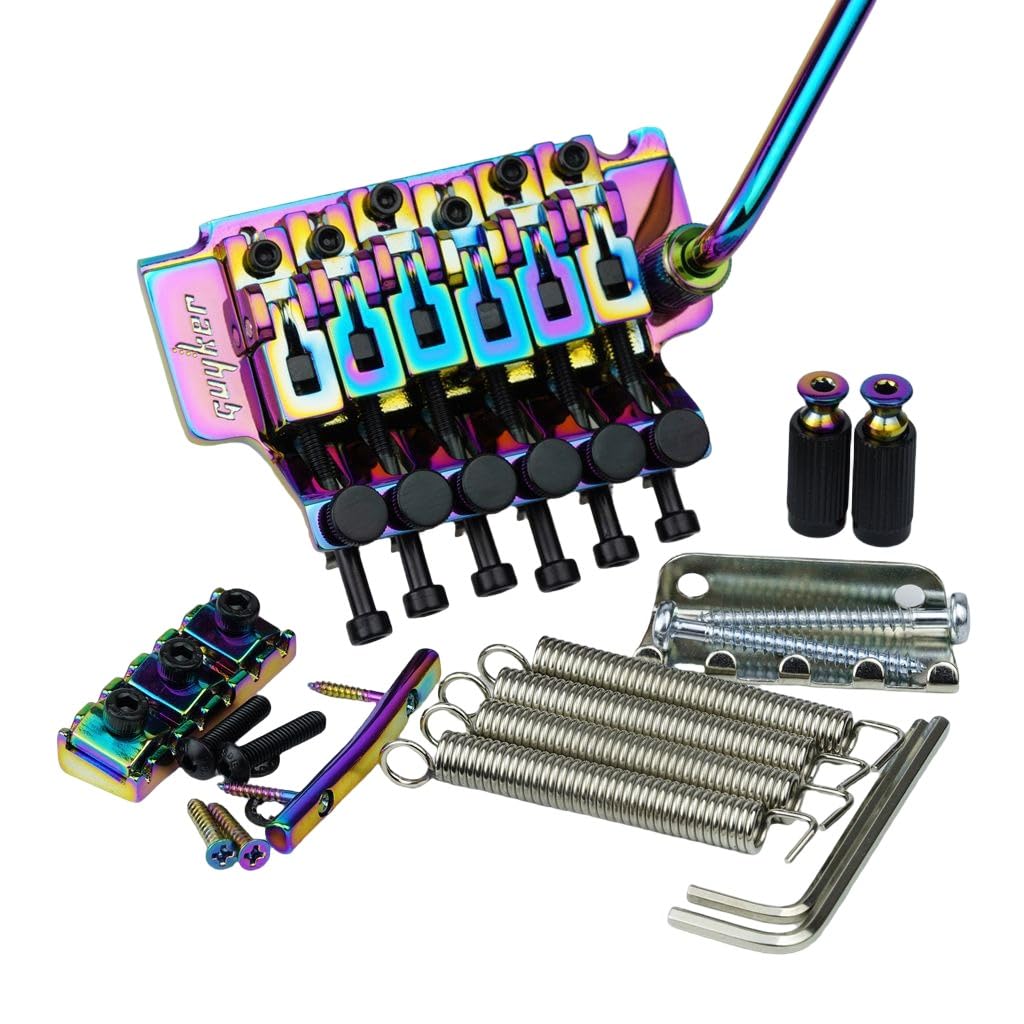 Amazon.com: Guyker Double Rocking Tremolo Bridge, 6 String