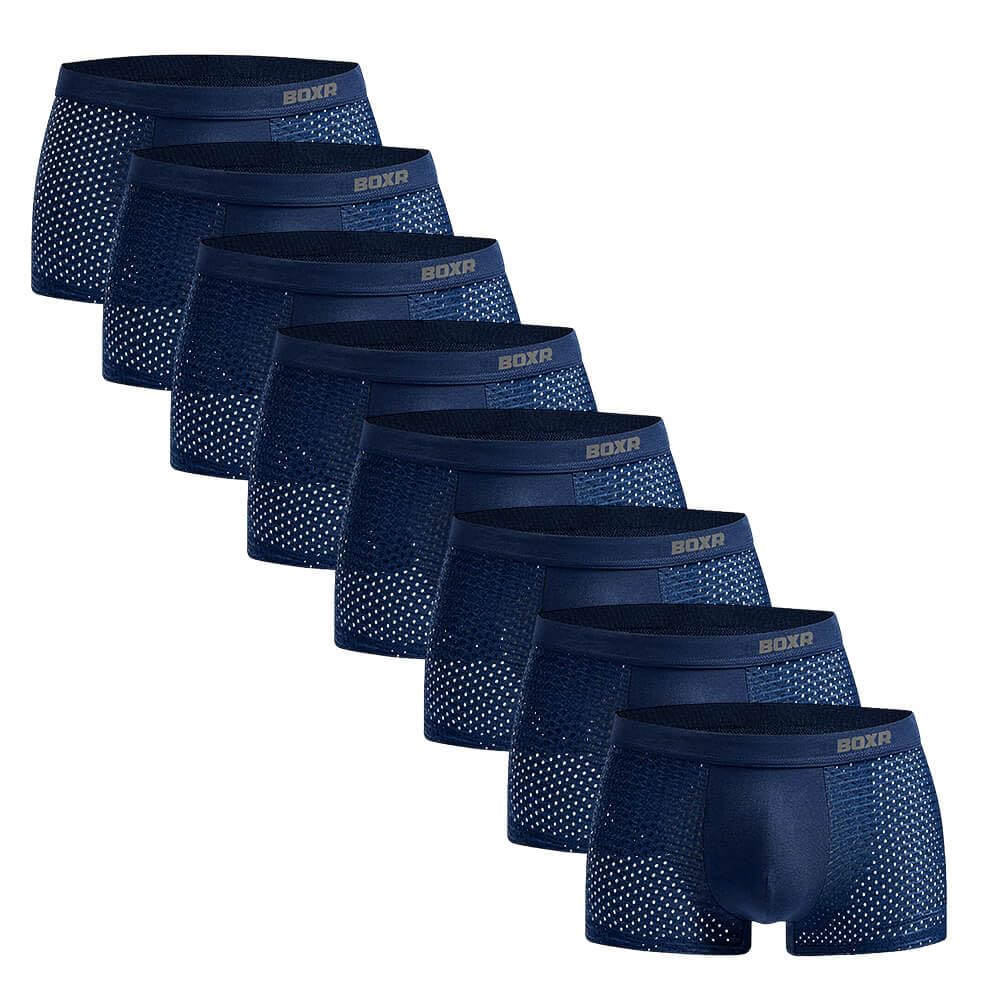 BOXR Calzoncillos Hombre Boxer de Bambú Pack de 8 – Suaves, Transpirables y Cómodos – Ropa Interior Hombre para Uso Diario y Deporte (Tallas S–3XL)