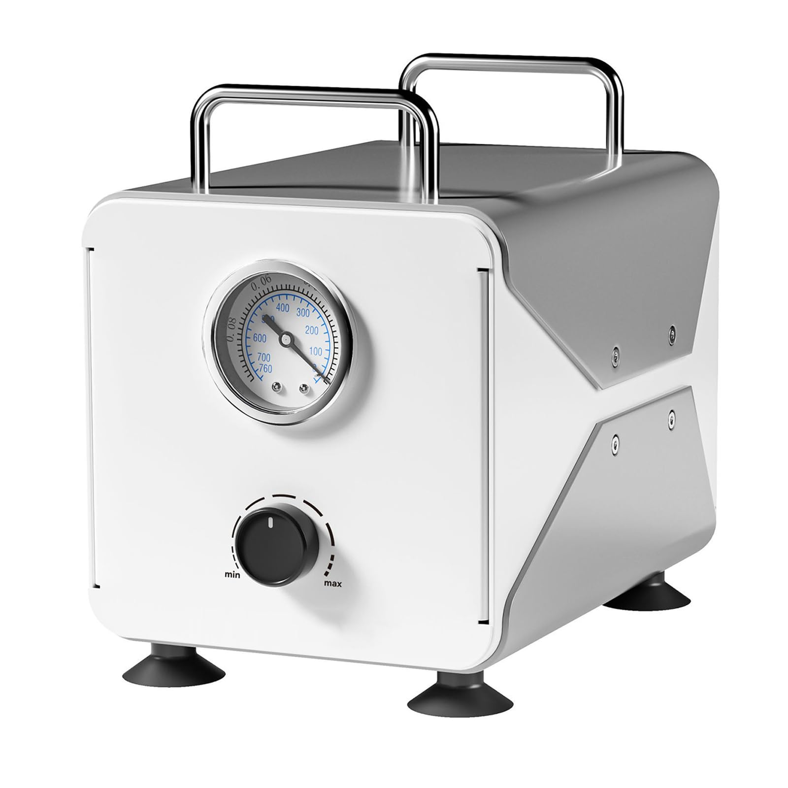 Labor-Unterdruck-Vakuumpumpe, Ölfreie Membran-Vakuumpumpe, Einzel-Unterdruckmodus, Variable Durchflussregelung, Manometer, Minimaler Gradient: 0,002 MPa
