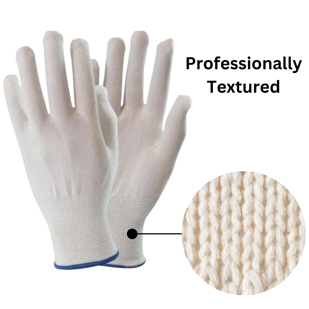 GetFit Cotton Summer Gloves | Protection From Sun Burns | Dust | Pollution | Gloves For Women | Gloves For Men | 2 Pairs | White 1