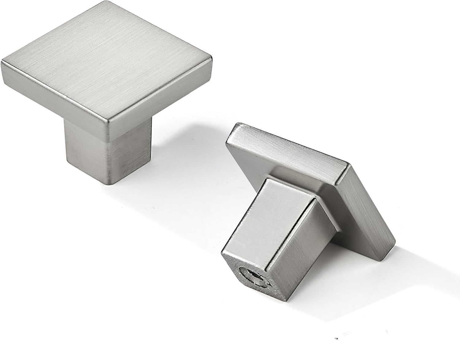 khtumeware 20 Pack Square Champagne Bronze Cabinet Knobs 1-3/16 Inch Zinc Alloy Kitchen Solid Heavy Duty Knobs for Dresser,Cupboard,Closet & Furniture,Modern Durable Hardware