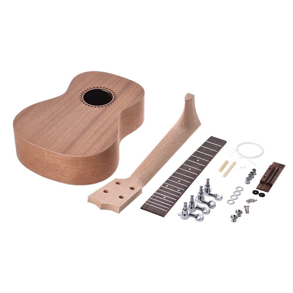 Ukelele tenor de 66 cm para guitarra hawaiana con cuerpo de madera de palisandro y tuerca de puente