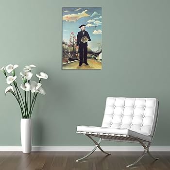 Amazon.co.jp: Henri Rousseauアンリ・ルソー《私自身、肖像＝風景