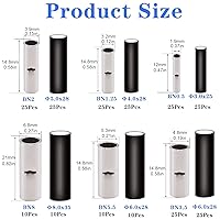 Vista 7 de Tnisesm 240 unids sin costuras sin aislamiento a tope conectores+pelacables profesional/herramienta de prensado de alambre