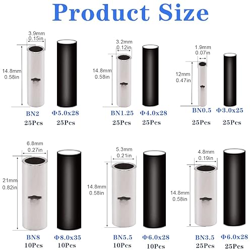 Miniatura 7 de Tnisesm 240 unids sin costuras sin aislamiento a tope conectores+pelacables profesionalherramienta de prensado de alambre