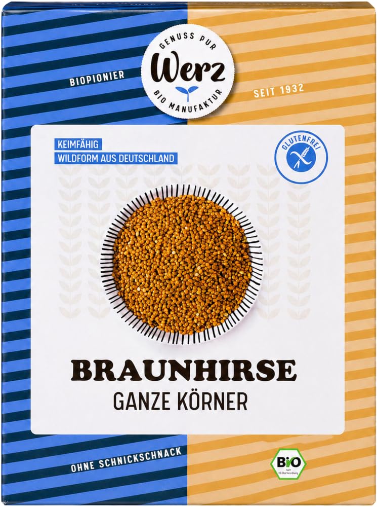 Braunhirse ganze Körner, glutenfrei 2 x 1000 g