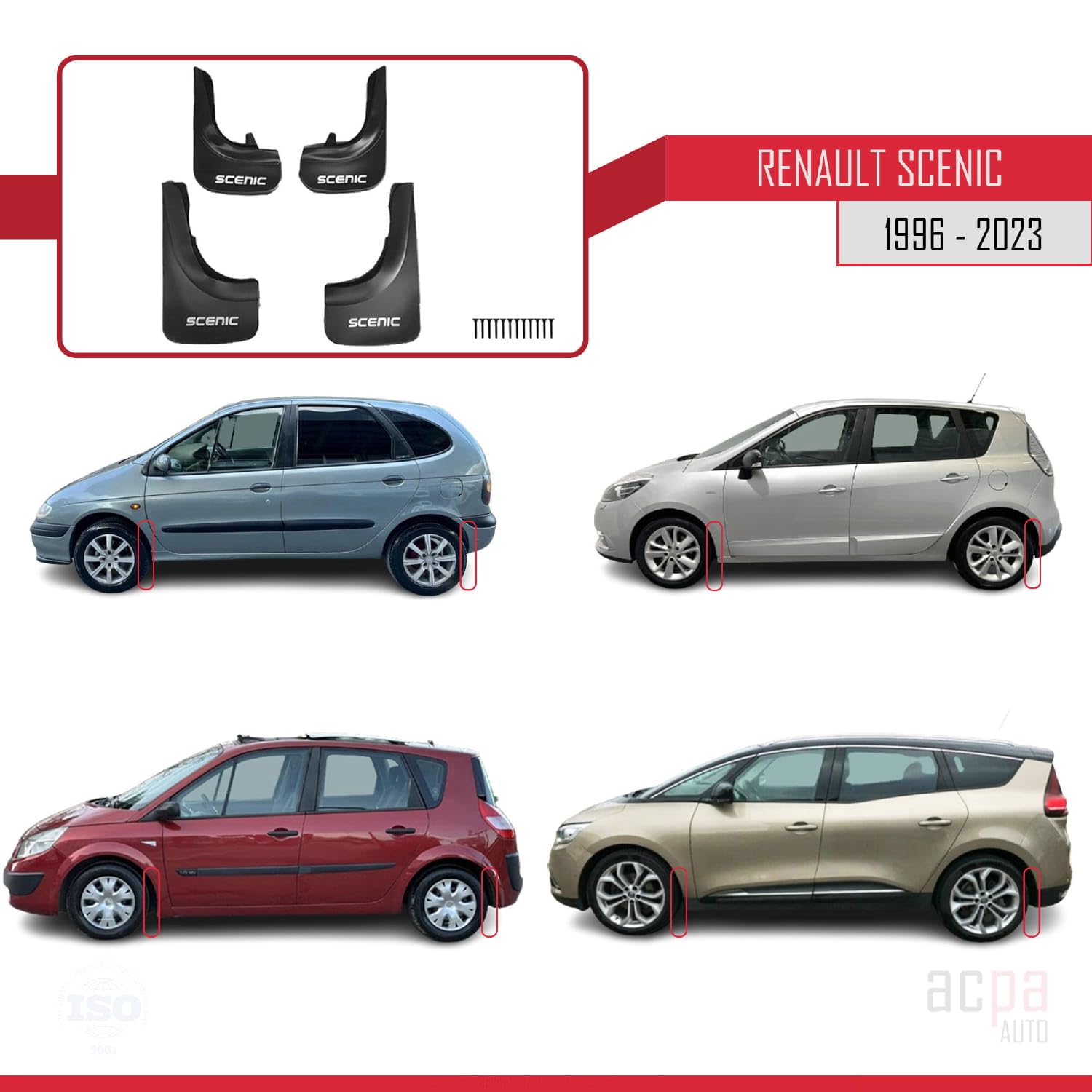 Kaufe Vorne Hinten Auto Schmutzfänger Für VW Touran Caddy 2004